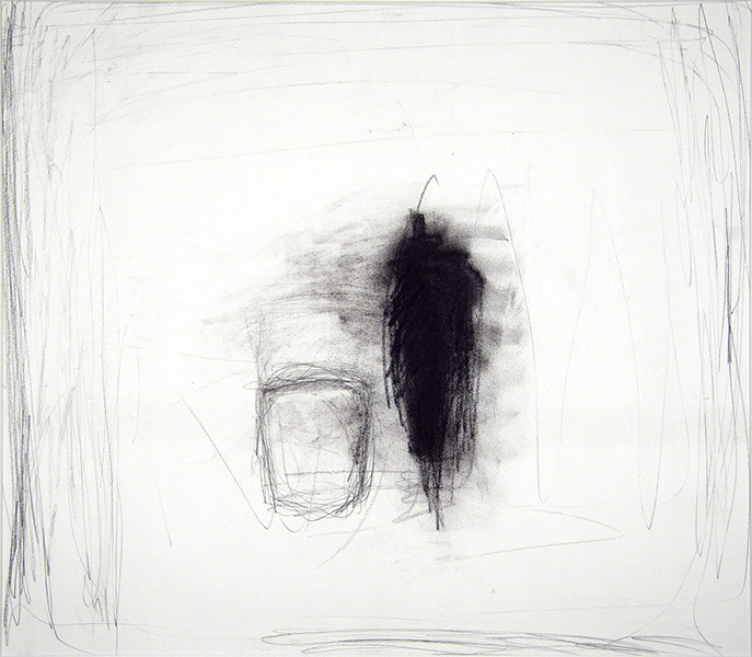 Affinity #16, charcoal, 18 x 18&quot;